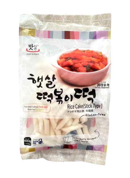 Gnocchi di riso coreani Tteokbokki - Matamun 600g (3pz. x 200g)